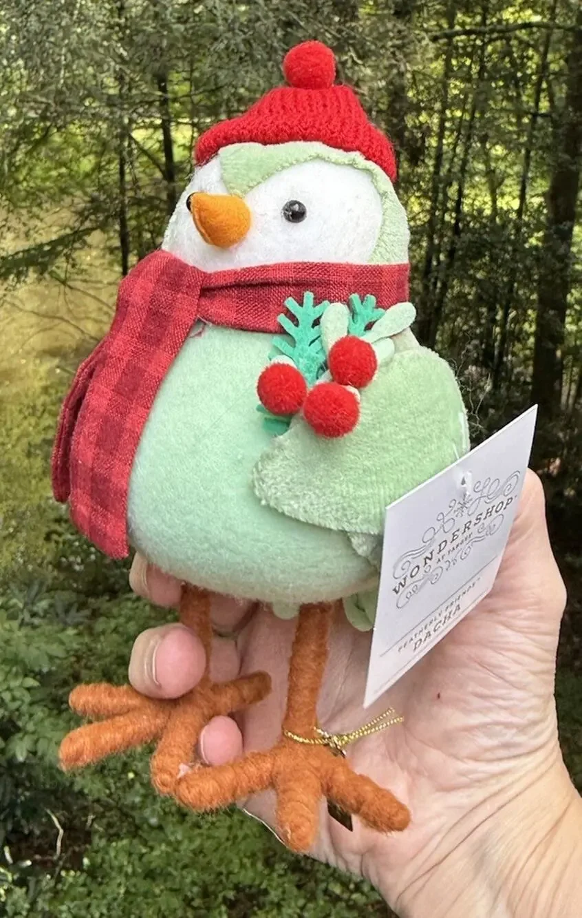 Target Wondershop Christmas Featherly Friends “DACHA” Fabric Bird Brand New!